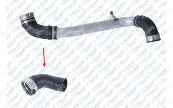 NIFEA 35308 Turbo Hortumu Metal Boru Haric Ok Ile Gosterilen Hortum Bmw X5 3.0 D.